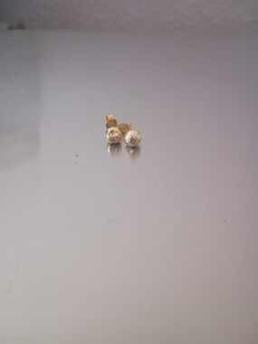 10kGold-Tone Small Stud Earrings